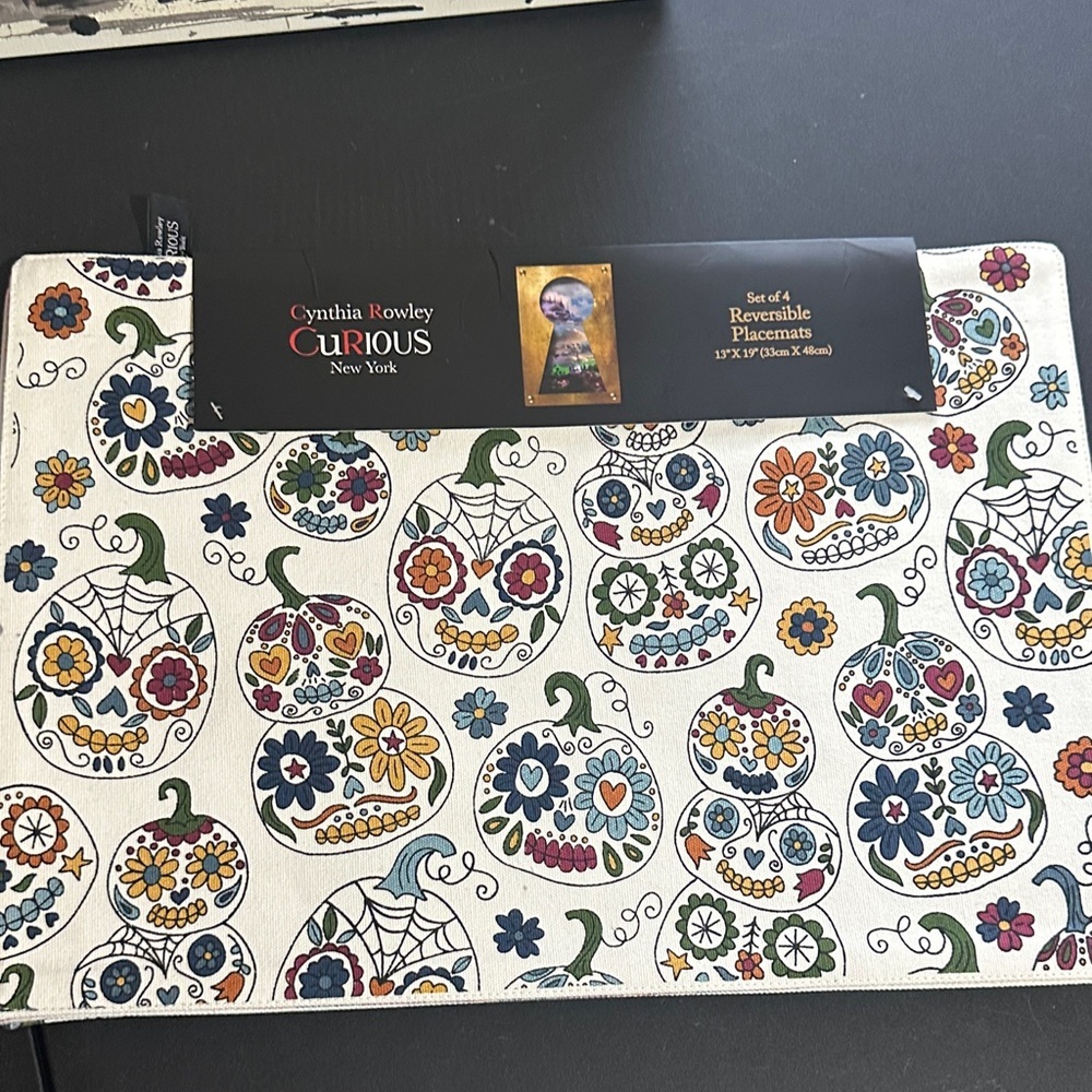 Cynthia Rowley curious New York set of 4 reversible placemats